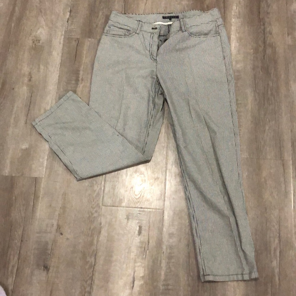Theory gingham skinny pants sz 6 - Picture 2 of 5